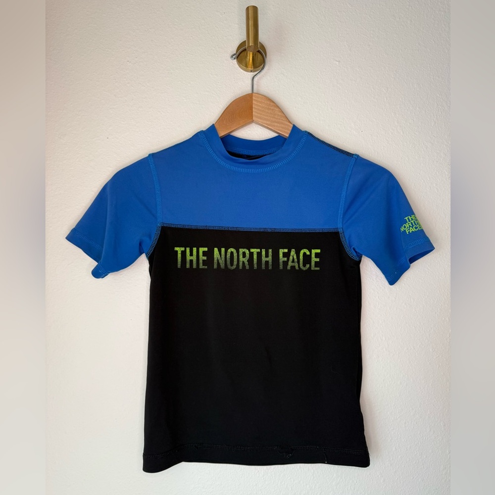 The North Face Kids Rash Guard Swim Shirt UPF 50 Blue Black Size XXS